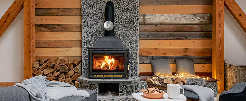 Thelin Hearth Products Direct Vent Gas Stove Fireplace Inspection in Punta Gorda, Florida